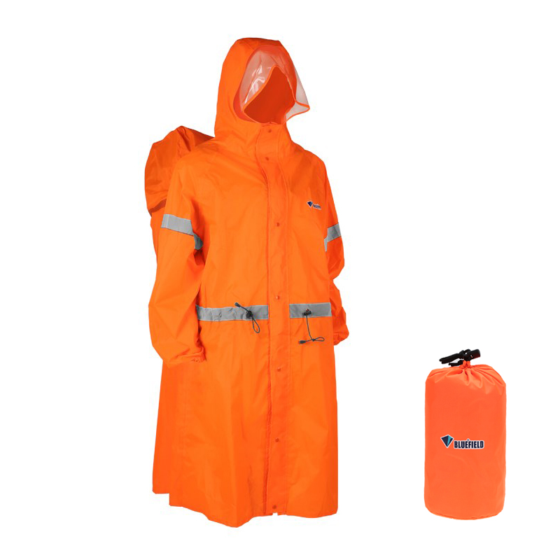 Rain Cover Backpack - Универсальный светоотражающий дождевик-пончо для активного отдыха,