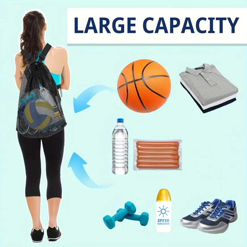 Портативный сетчатый рюкзак на – обзор и цена Drawstring Gym Bag
