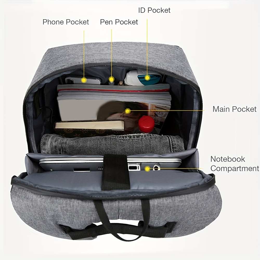 Мужской деловой рюкзак для ноу – обзор и цена Laptop Backpack 15.6