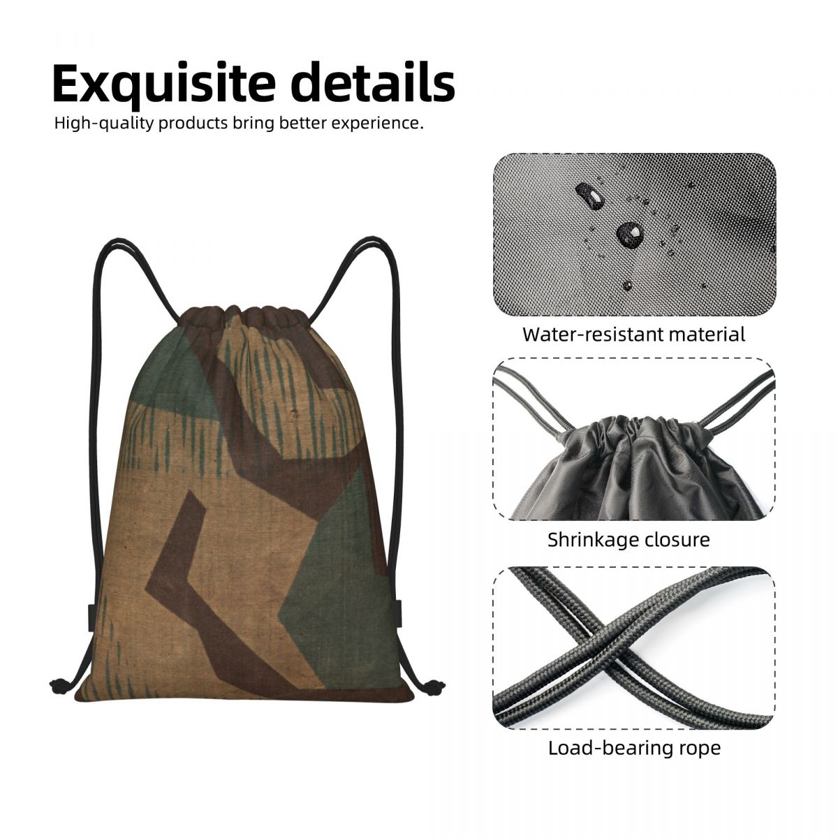 Сумка-мешок Splintertarn с нем – обзор и цена Drawstring Gym Bag